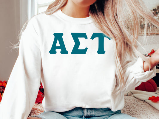 Alpha Sigma Tau Back to the Basics Sorority Sweatshirt _ 629g