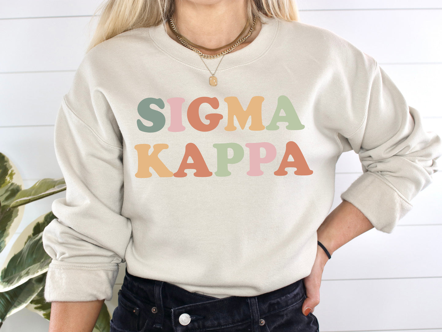 Sigma Kappa Bright and Proud Sorority Sweatshirt _ 436g