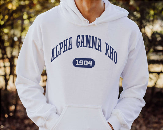Alpha Gamma Rho Fraternal Arch Fraternity Hoodie _ 909g
