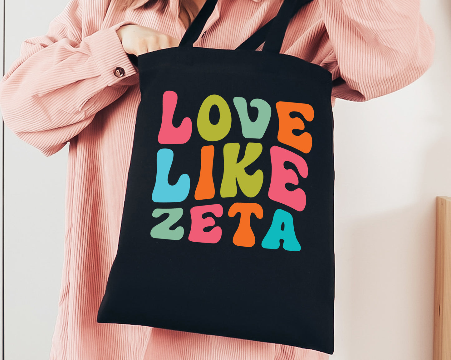 Zeta Tau Alpha Love Like Sorority Tote Bag _ 34359g