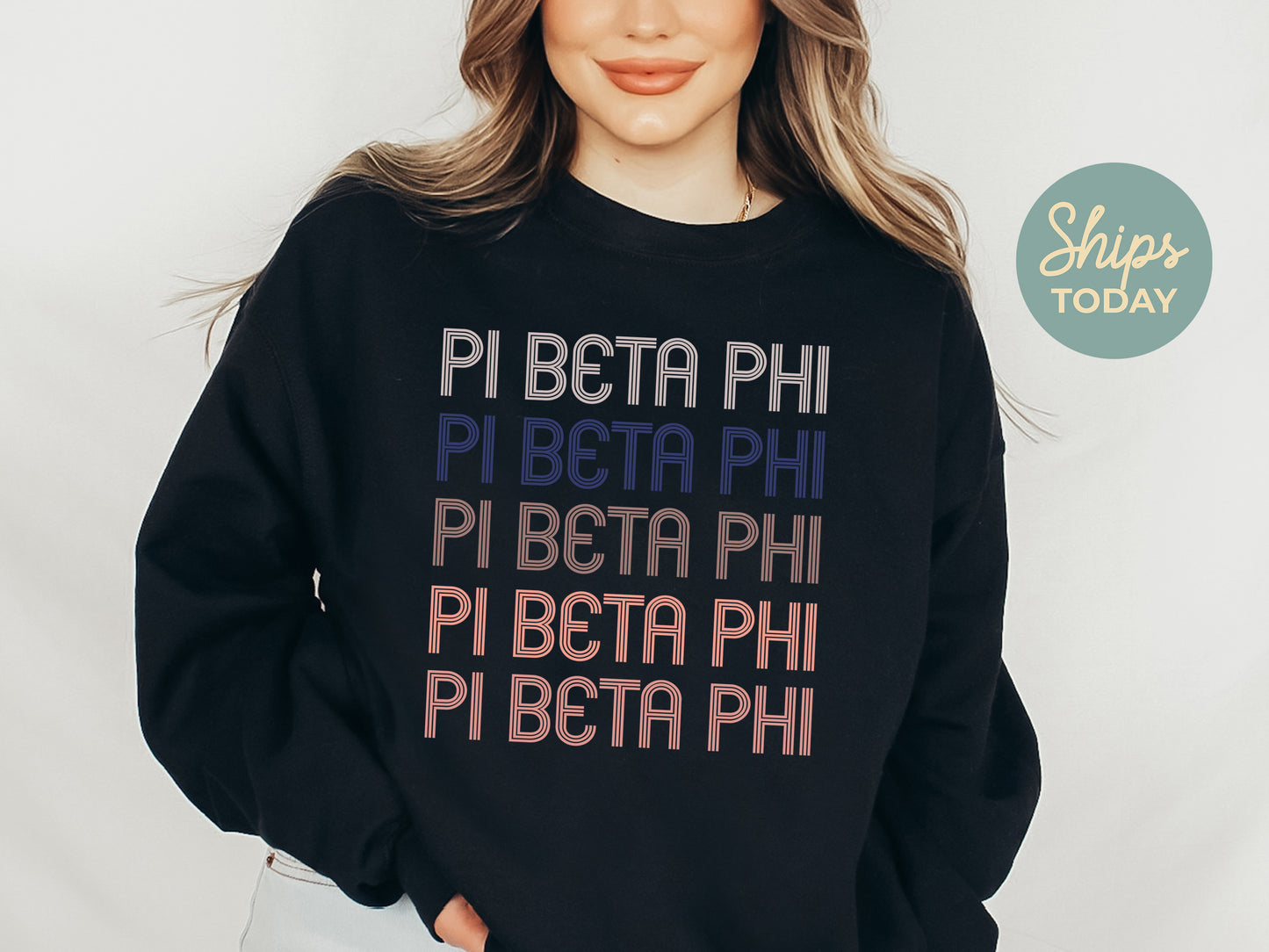 Pi Beta Phi Greek Glamour Sorority Sweatshirt _ 31112g