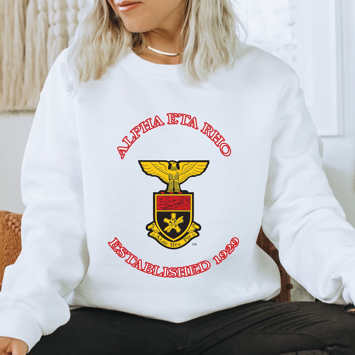 Alpha Eta Rho Iconic Insignia COED Sweatshirt _ 35663g