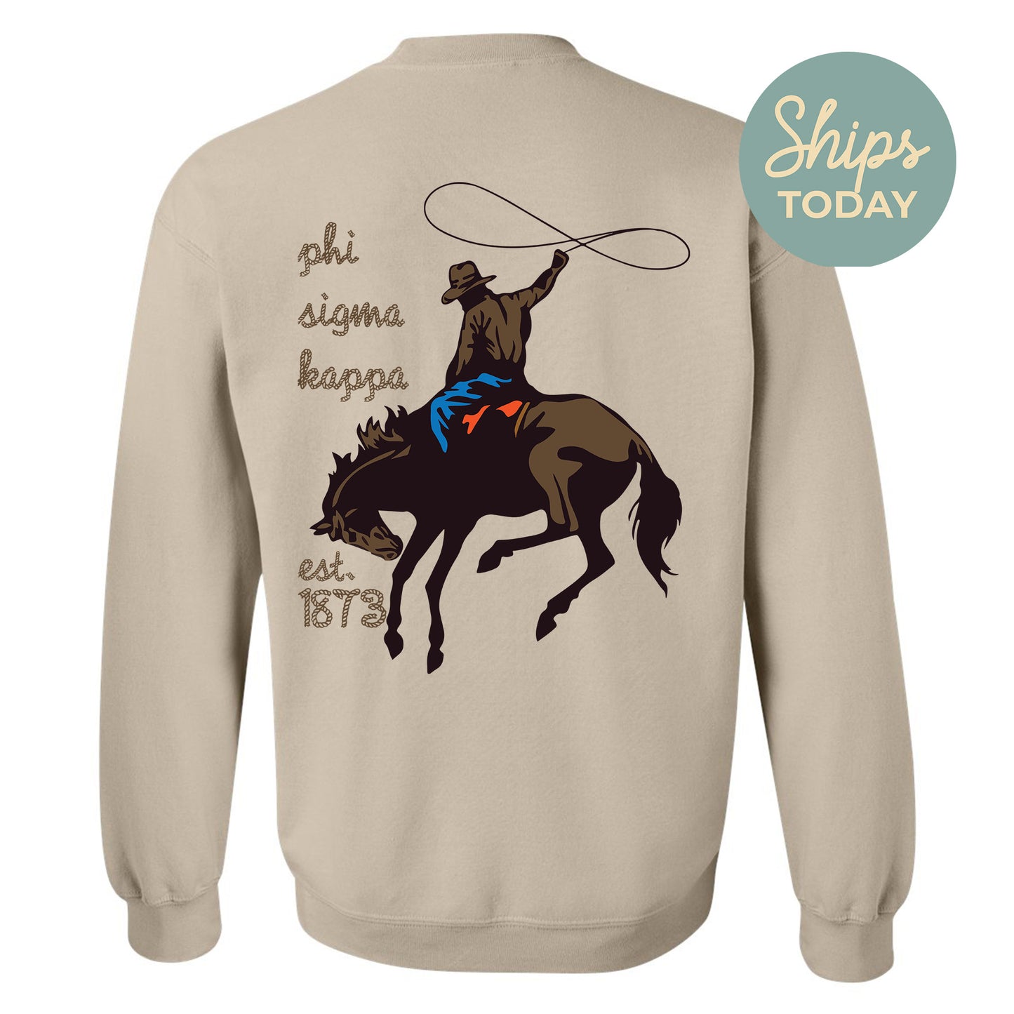 Phi Sigma Kappa Cowboy Fraternity Sweatshirt _ 31197g