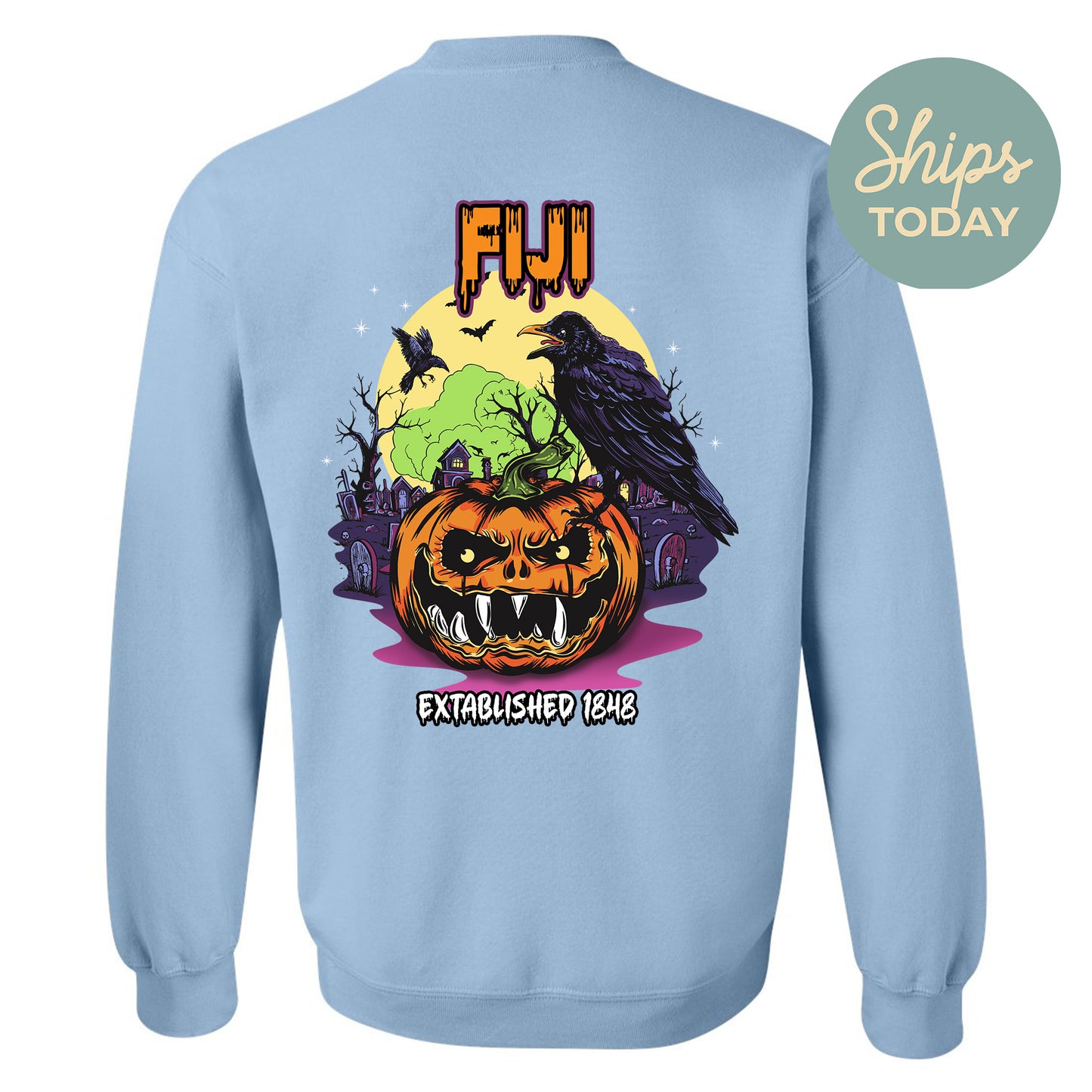 FIJI Halloween Bats Fraternity Sweatshirt _ 36266g