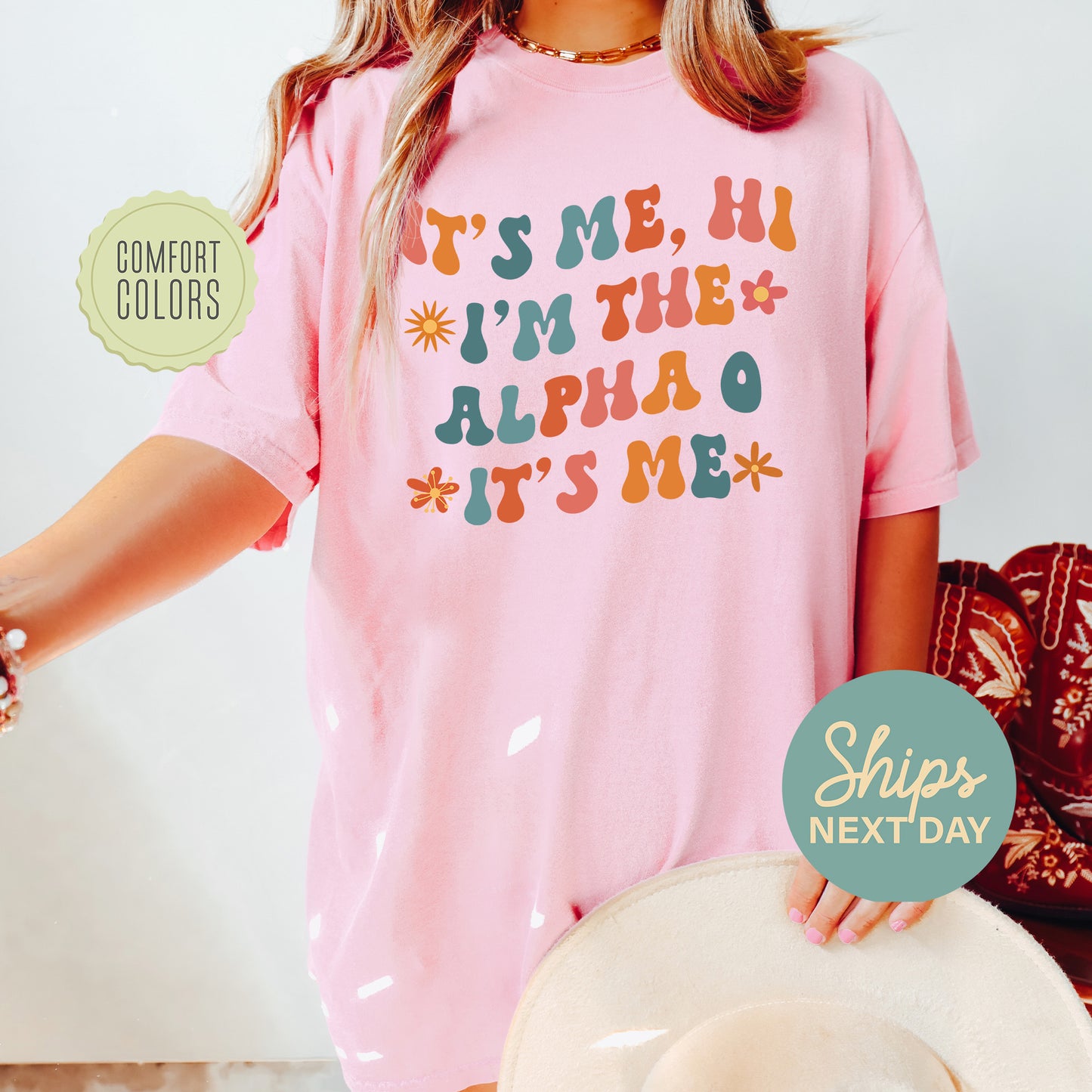 Alpha Omicron Pi Style Comfort Colors Sorority T-shirt _ 35995g