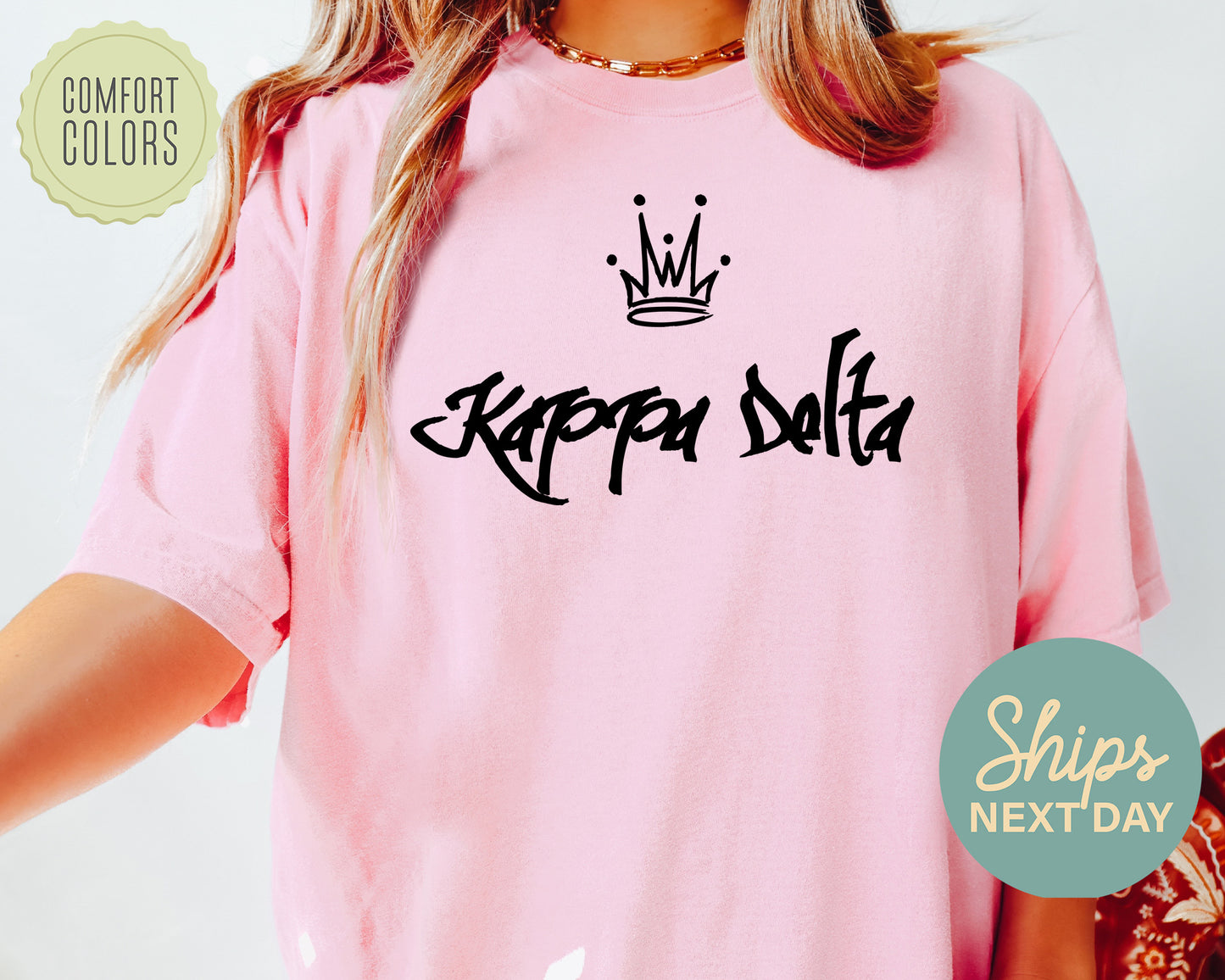 Kappa Delta Queen Comfort Colors Sorority T-shirt _ 2463g