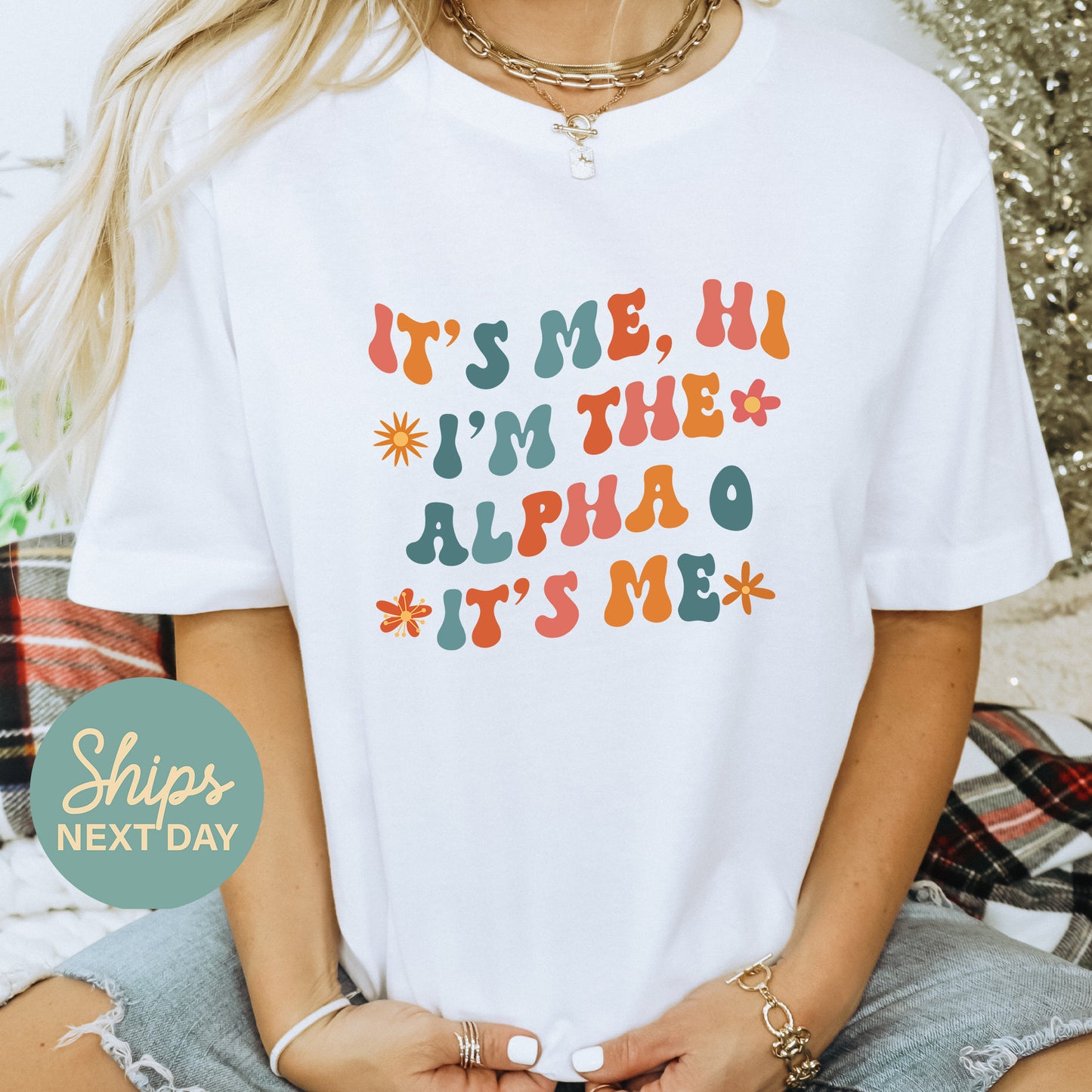 Alpha Omicron Pi Style Sorority T-shirt _ 35995g