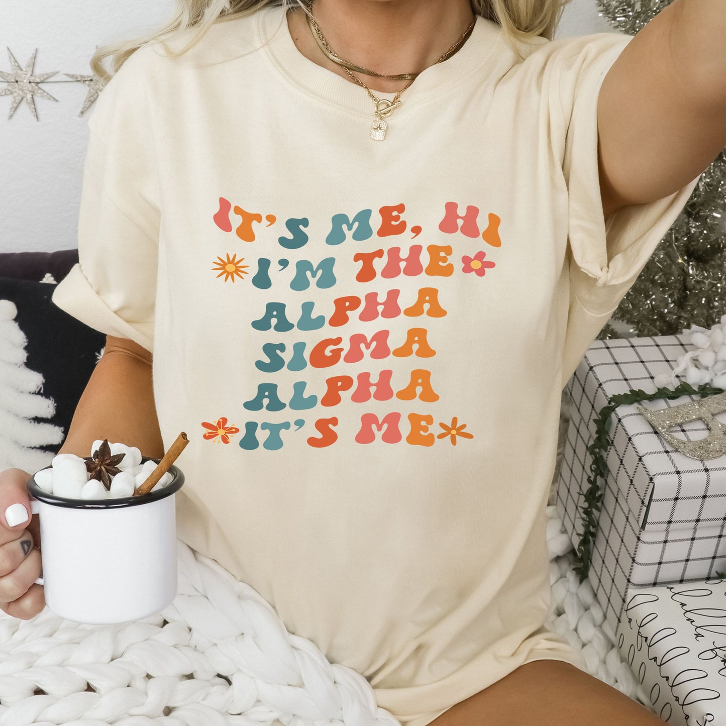 Alpha Sigma Alpha Style Sorority T-shirt _ 35997g