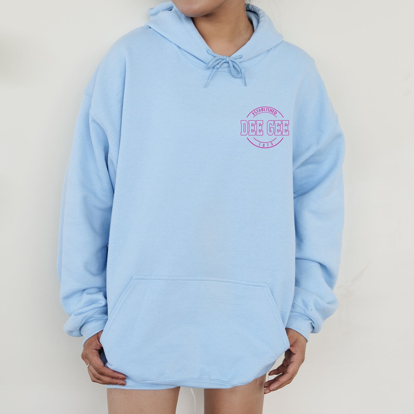 Delta Gamma Stamped Sorority Hoodie _ 39122g