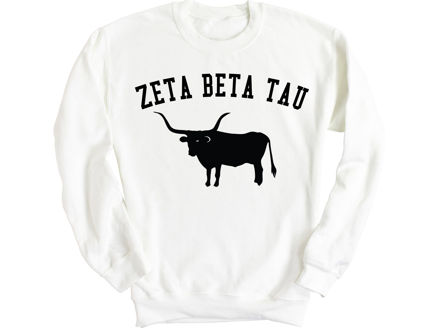 Zeta Beta Tau Long Horn Fraternity Sweatshirt _ 1553g