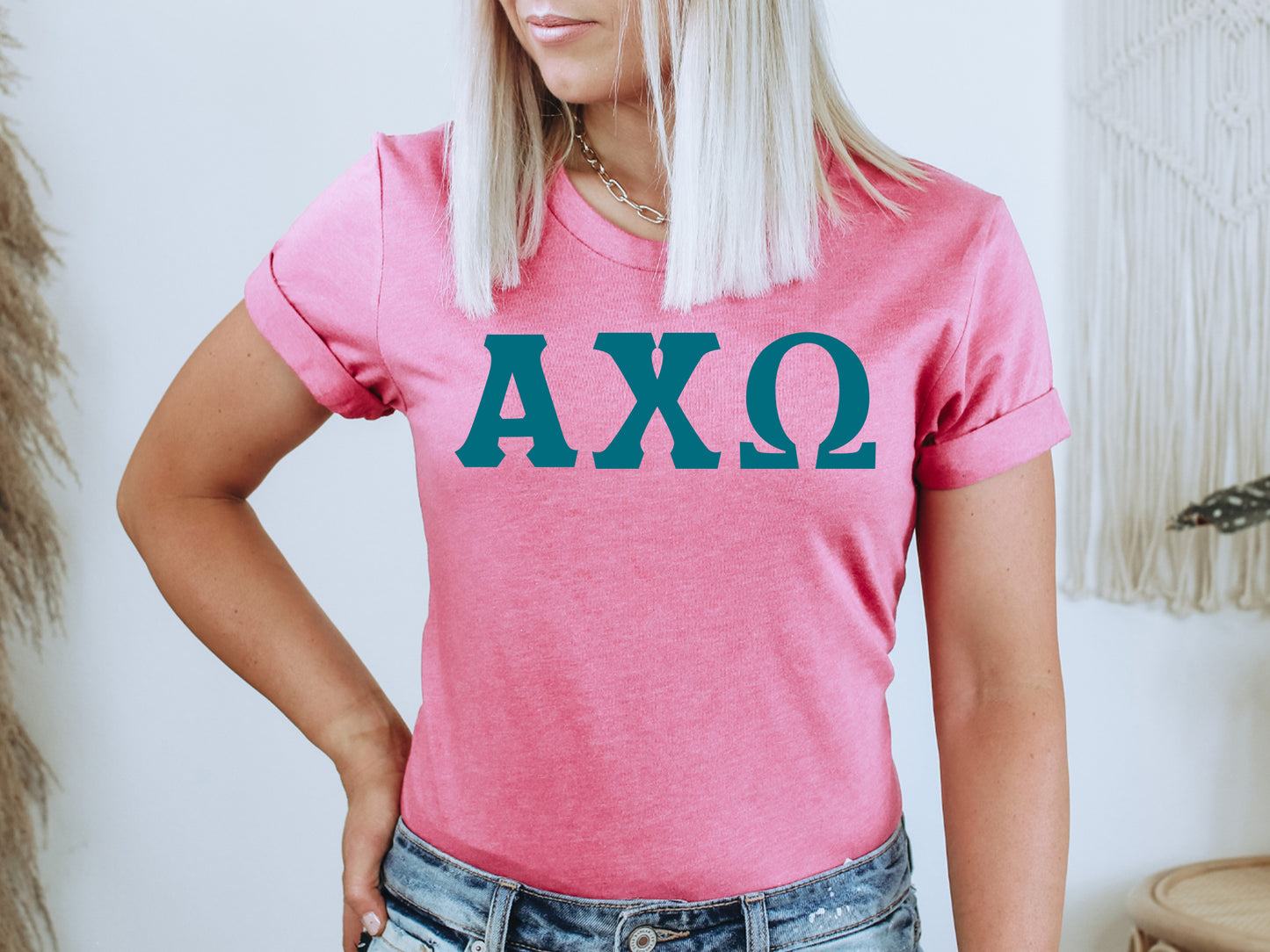 Alpha Chi Omega Back to the Basics Sorority T-shirt 622g