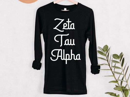 Zeta Tau Alpha All About That Pop Sorority Long Sleeve T-shirt _ 2706g