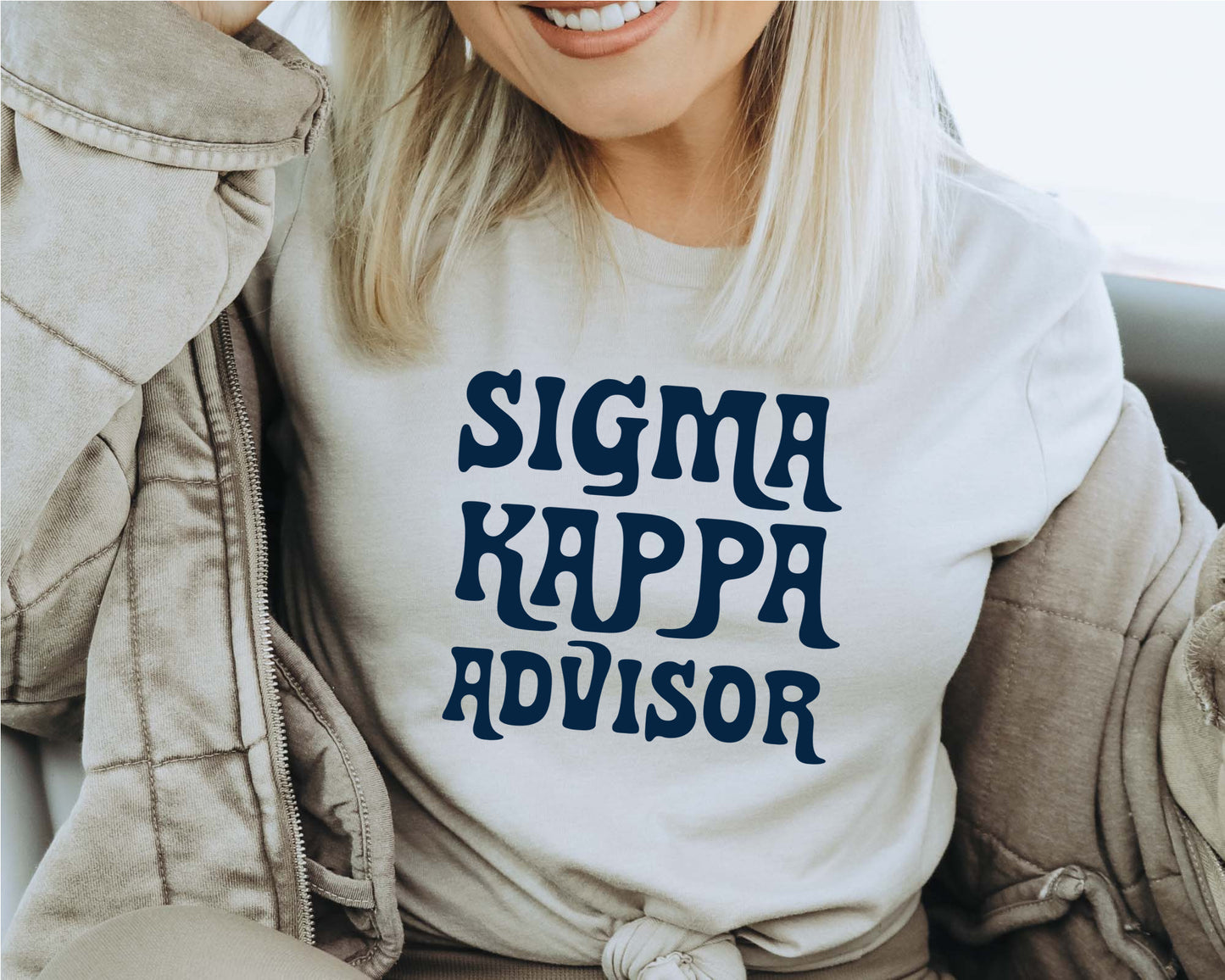 Sigma Kappa Best Advisor Sorority T-shirt _ 3119g