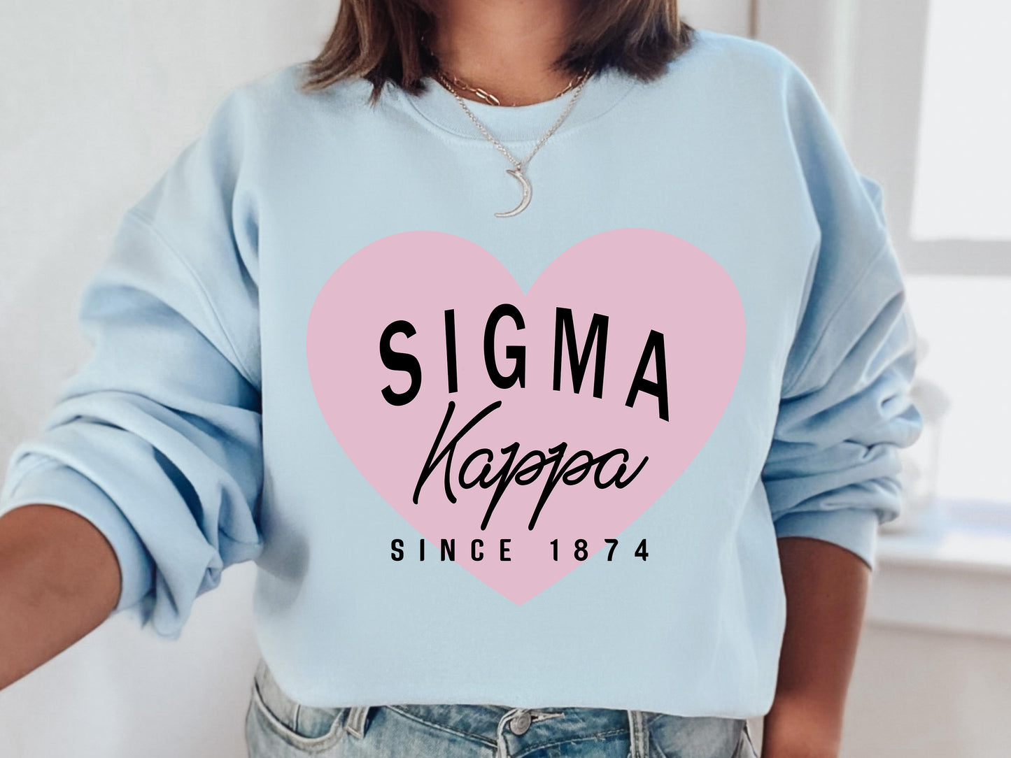 Sigma Kappa Pretty in Pink Sorority Sweatshirt _ 462g