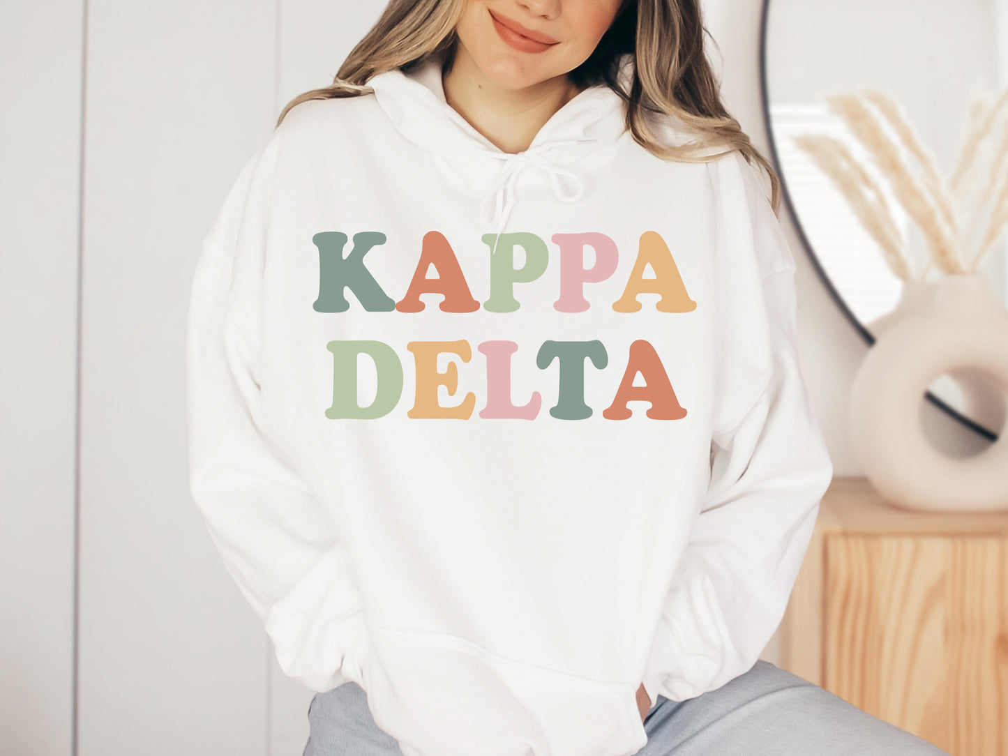 Kappa Delta Bright and Proud Sorority Hoodie _ 430g
