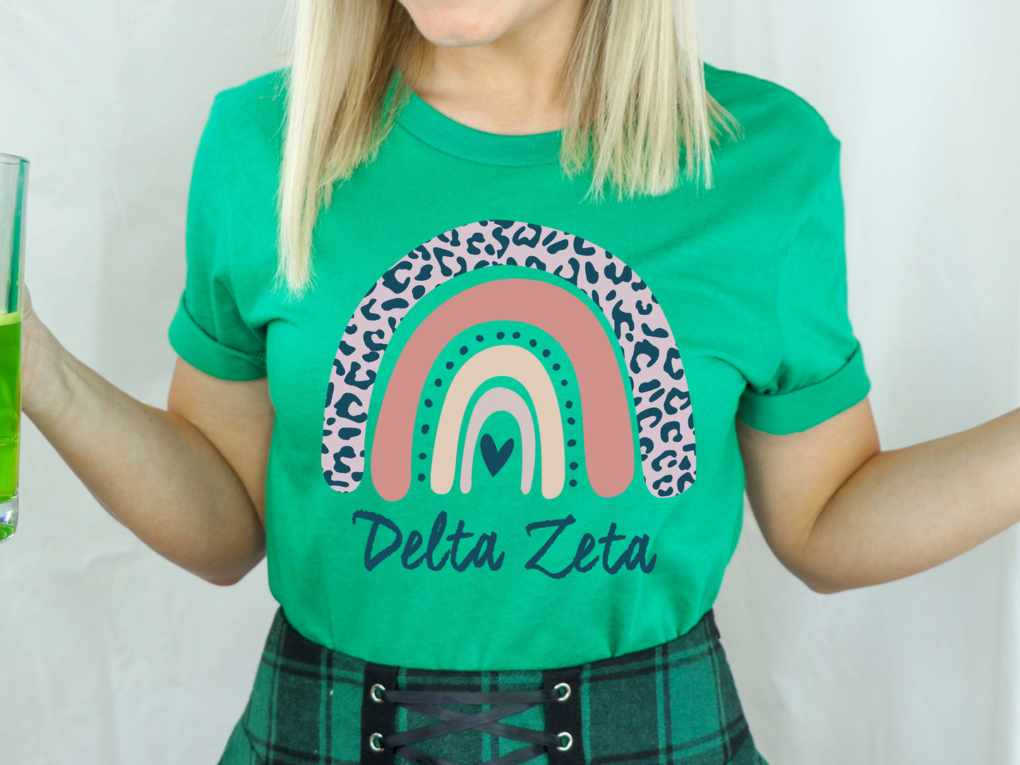 Delta Zeta Greek Rainbow Sorority T-shirt _ 2746g