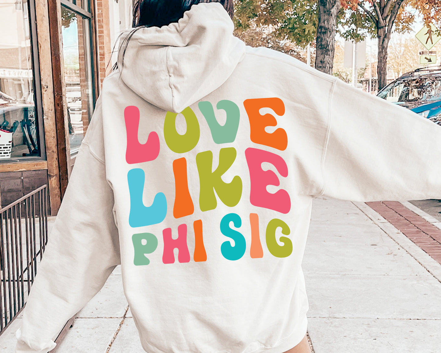 Phi Sigma Sigma Blissful and Vibrant Sorority Hoodie _ 33173g