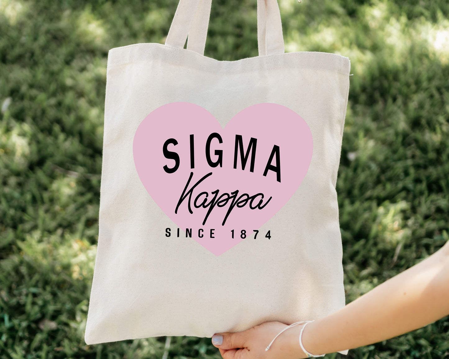 Sigma Kappa Pretty in Pink Sorority Tote Bag _ 34304g