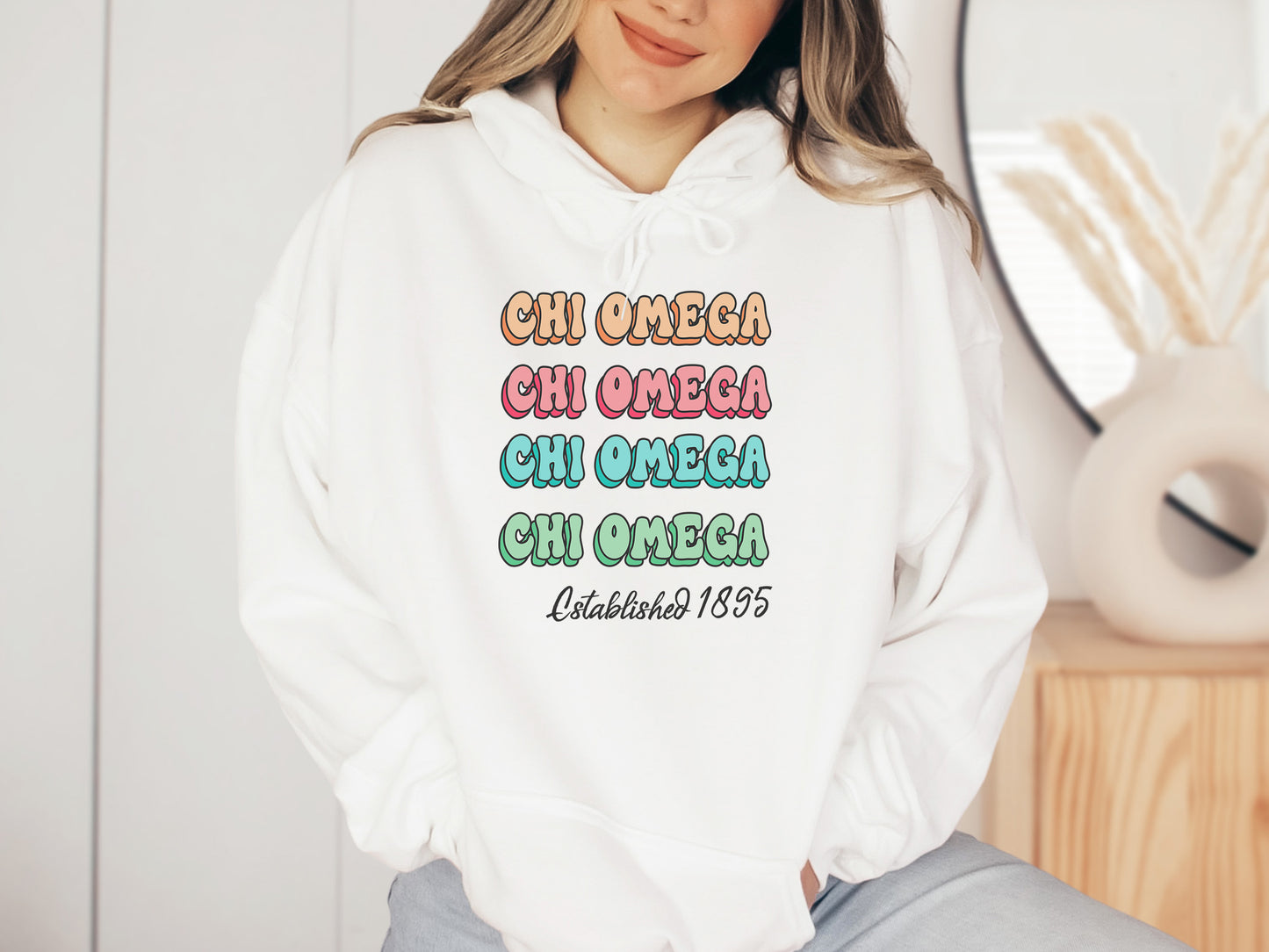 Chi Omega Lucy Sorority Hoodie _ 267g