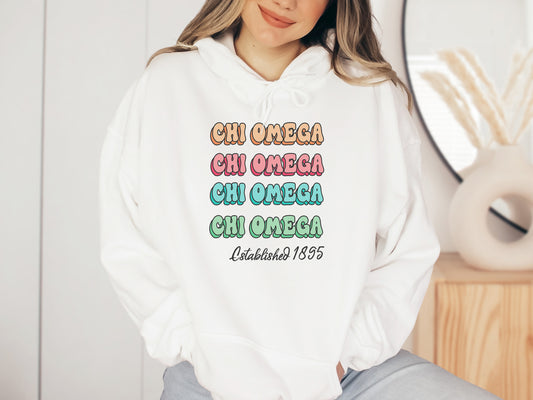 Chi Omega Lucy Sorority Hoodie _ 267g