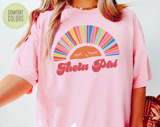 Theta Phi Alpha Sunshine Comfort Colors Sorority T-shirt _ 3331g