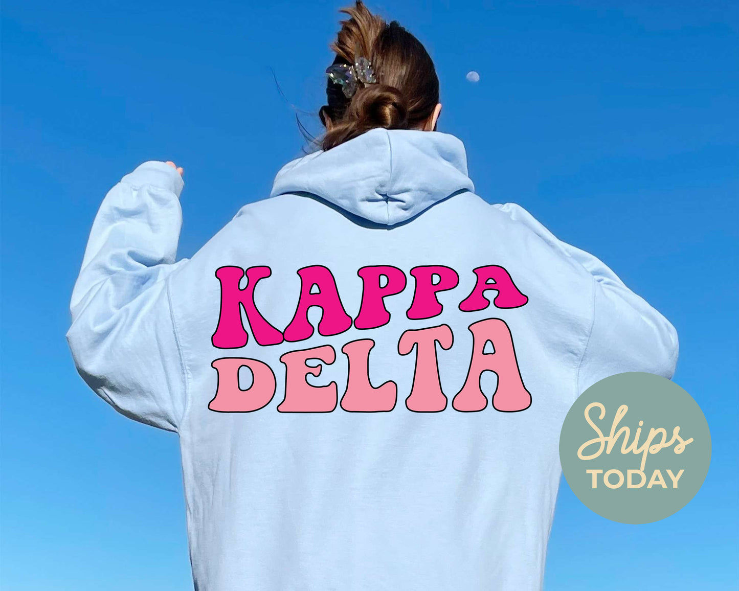 Kappa Delta Shades of Pink Sorority Hoodie _ 32988g