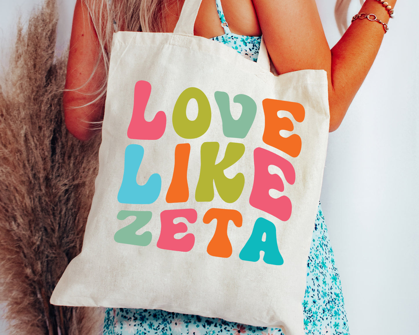 Zeta Tau Alpha Love Like Sorority Tote Bag _ 34359g