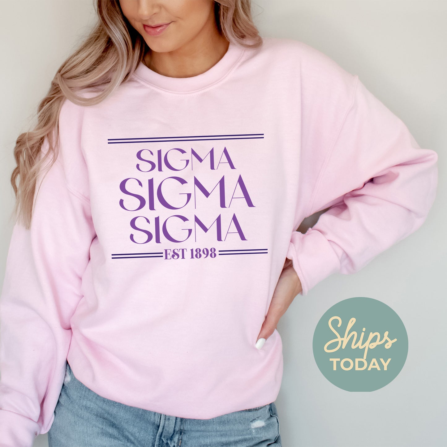 Sigma Sigma Sigma Greek Harmony Sorority Sweatshirt _ 34987g