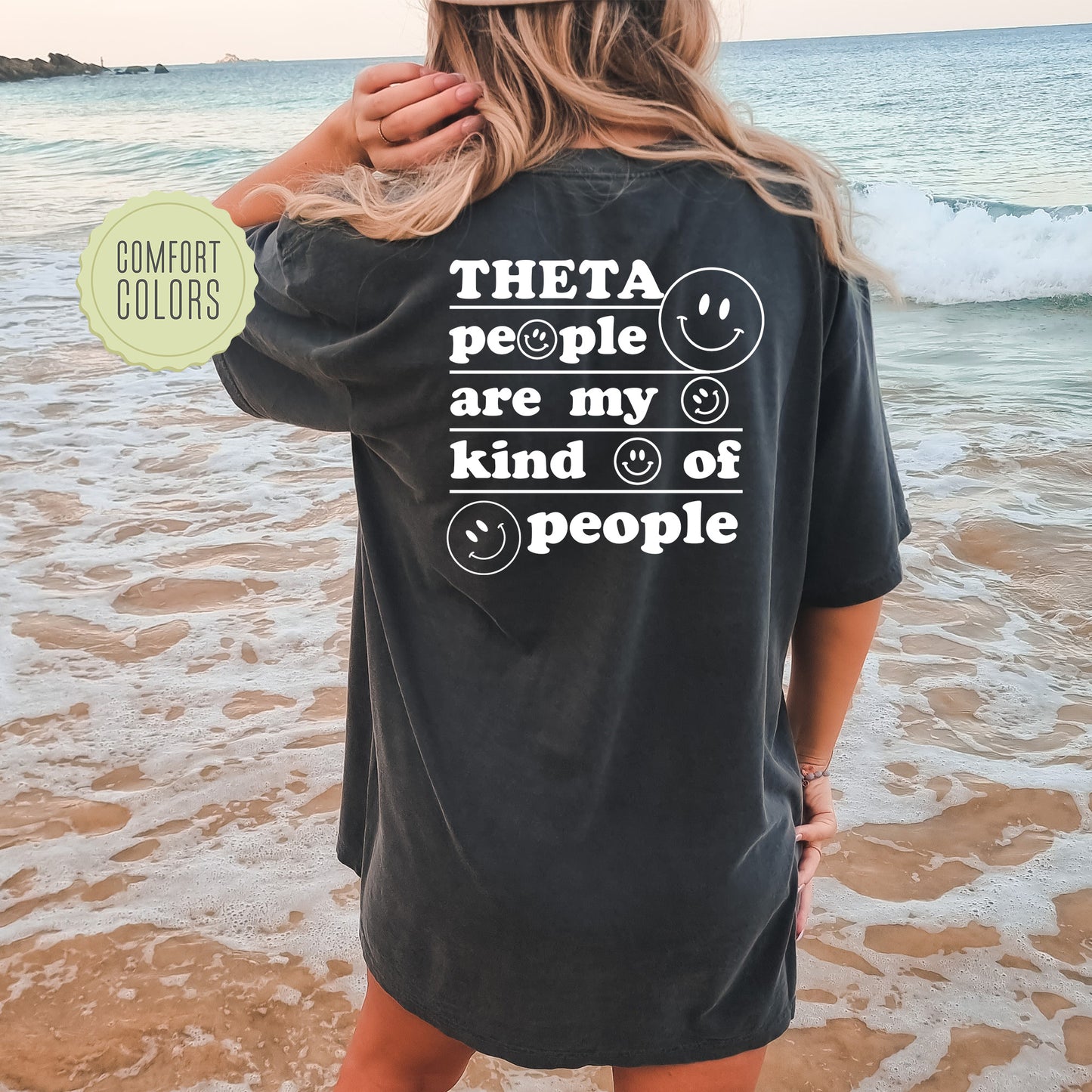 Kappa Alpha Theta My Kind of People Comfort Colors Sorority T-shirt _ 33273g
