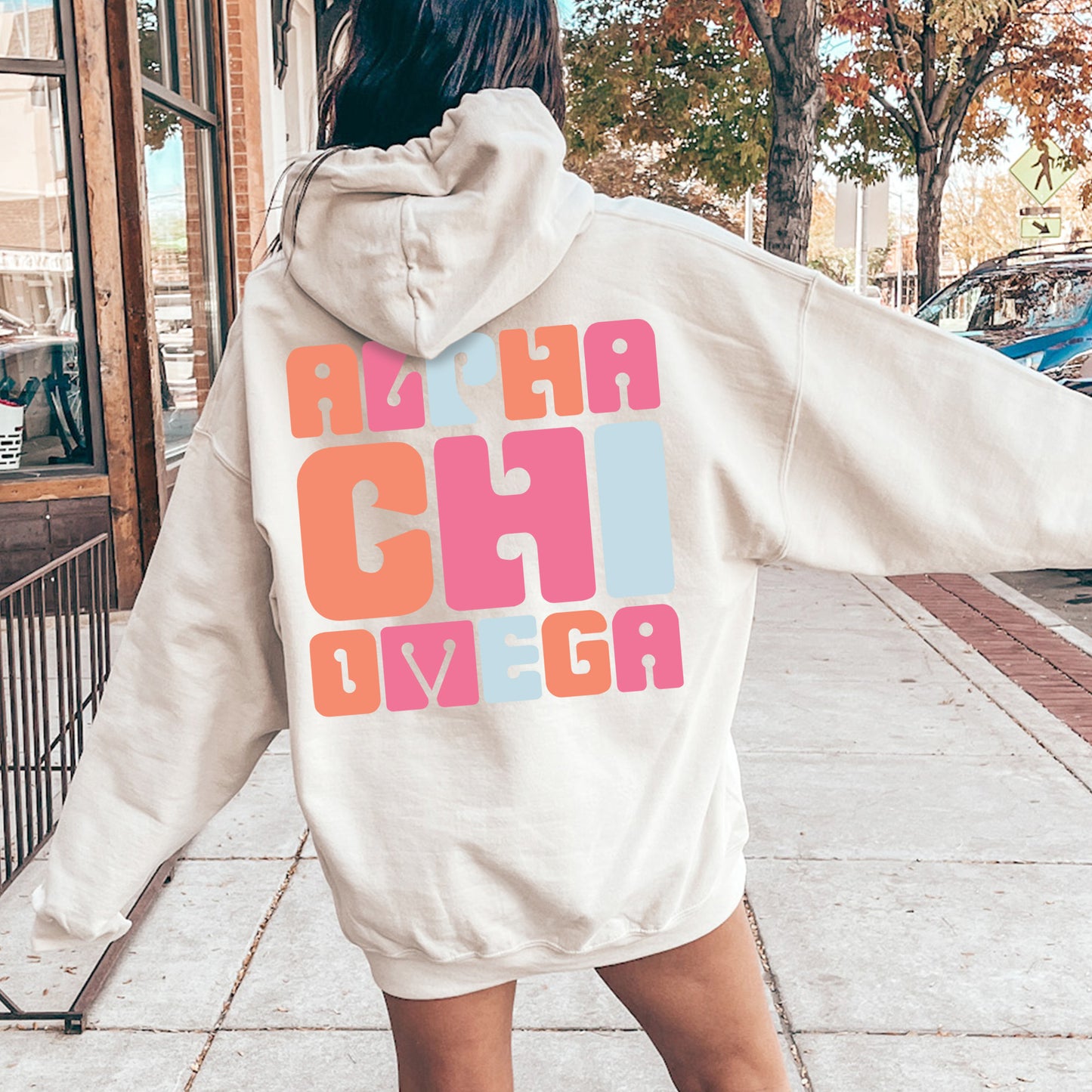 Alpha Chi Omega Vibrant Verve Sorority Hoodie _ 32601g