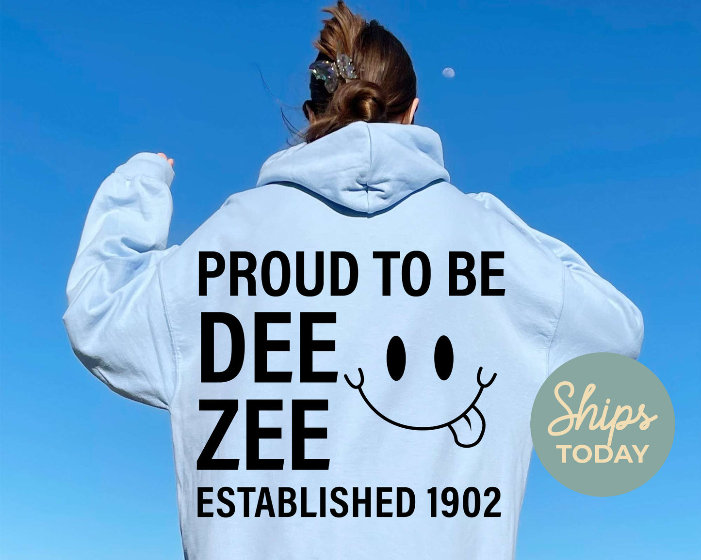 Delta Zeta Proud to Be Sorority Hoodie _ 33141g