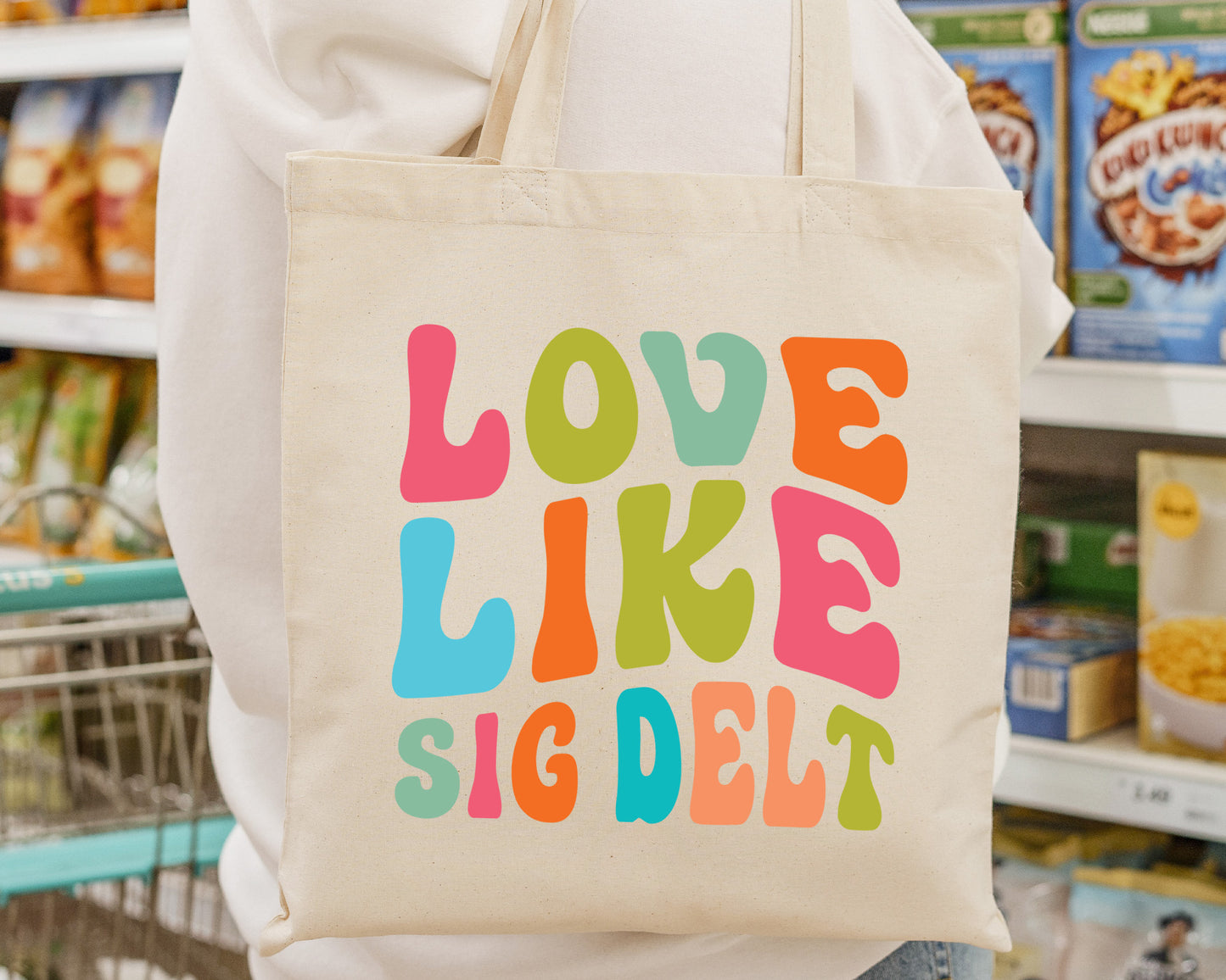 Sigma Delta Tau Love Like Sorority Tote Bag _ 34355g