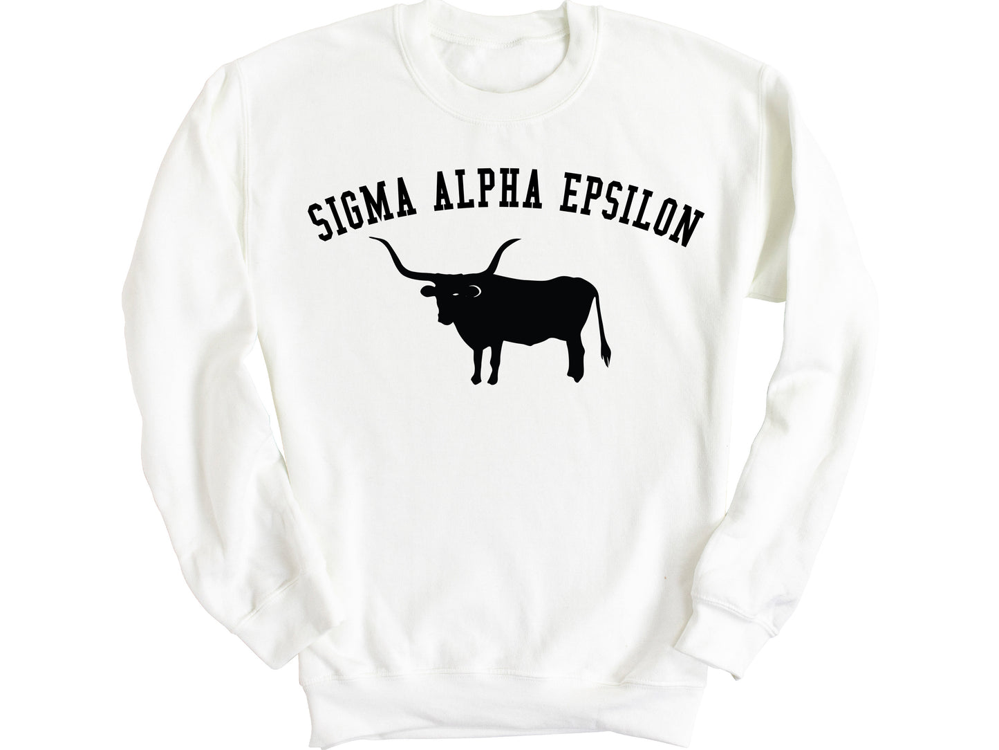 Sigma Alpha Epsilon Long Horn Fraternity Sweatshirt _ 1544g