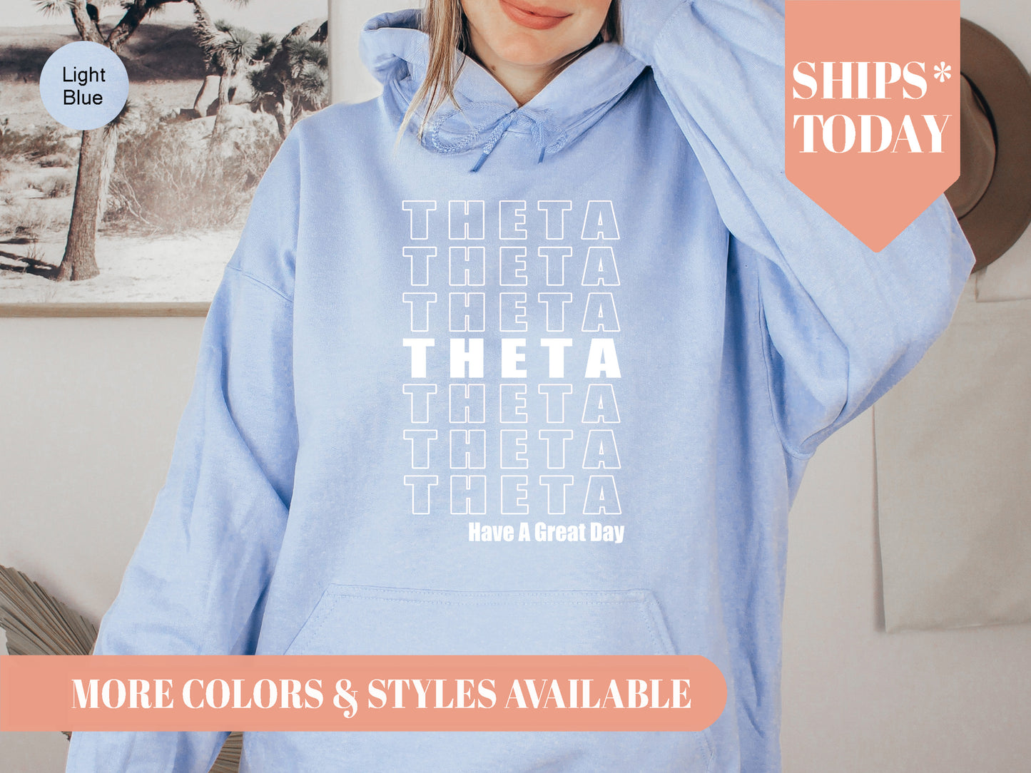 Kappa Alpha Theta Have a Great Day Sorority Hoodie _ 2123g