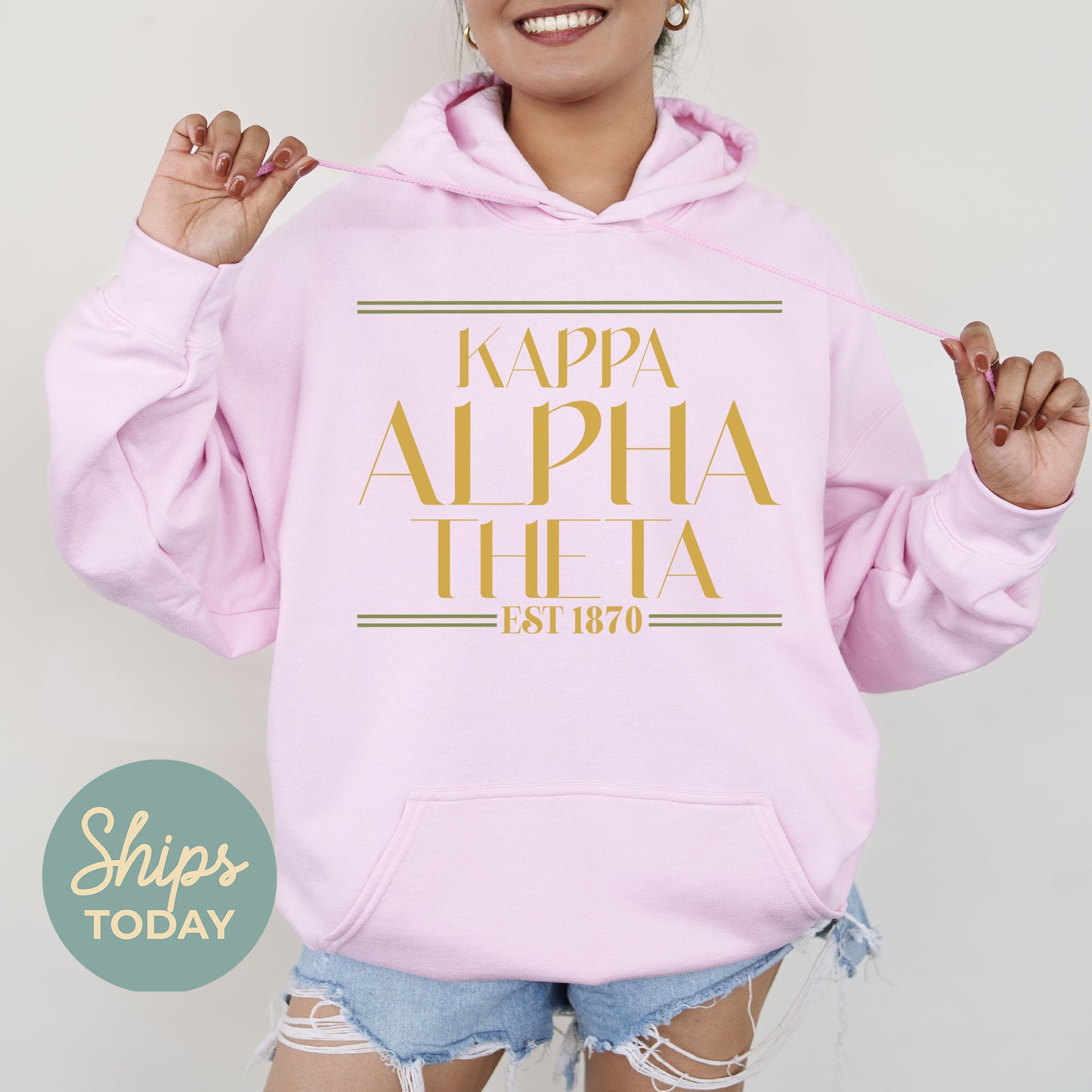 Kappa Alpha Theta Greek Harmony Sorority Hoodie _ 34979g