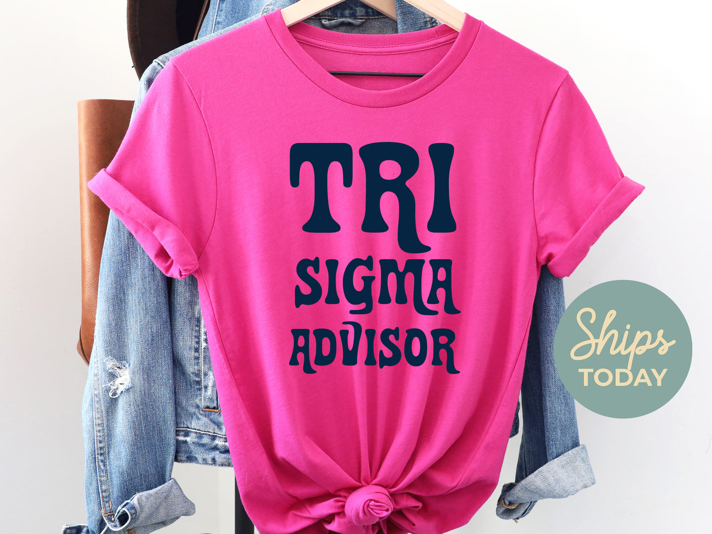 Sigma Sigma Sigma Best Advisor Sorority T-shirt _ 3120g