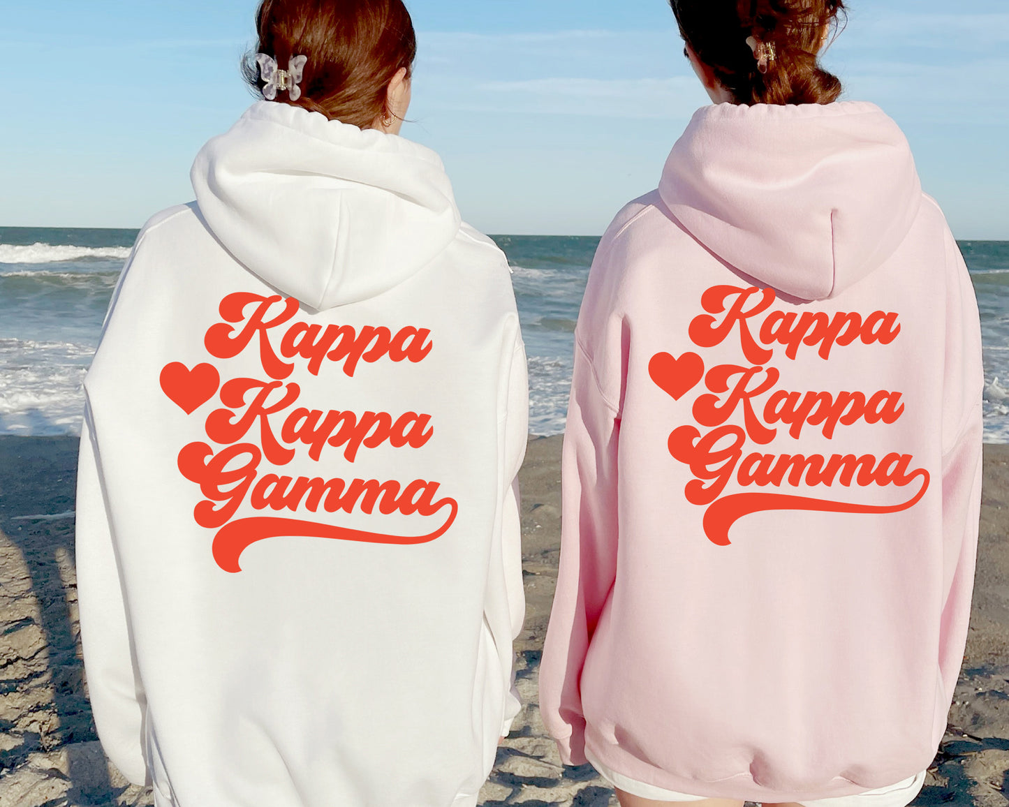 Kappa Kappa Gamma Red Heart Sorority Hoodie _ 33363g