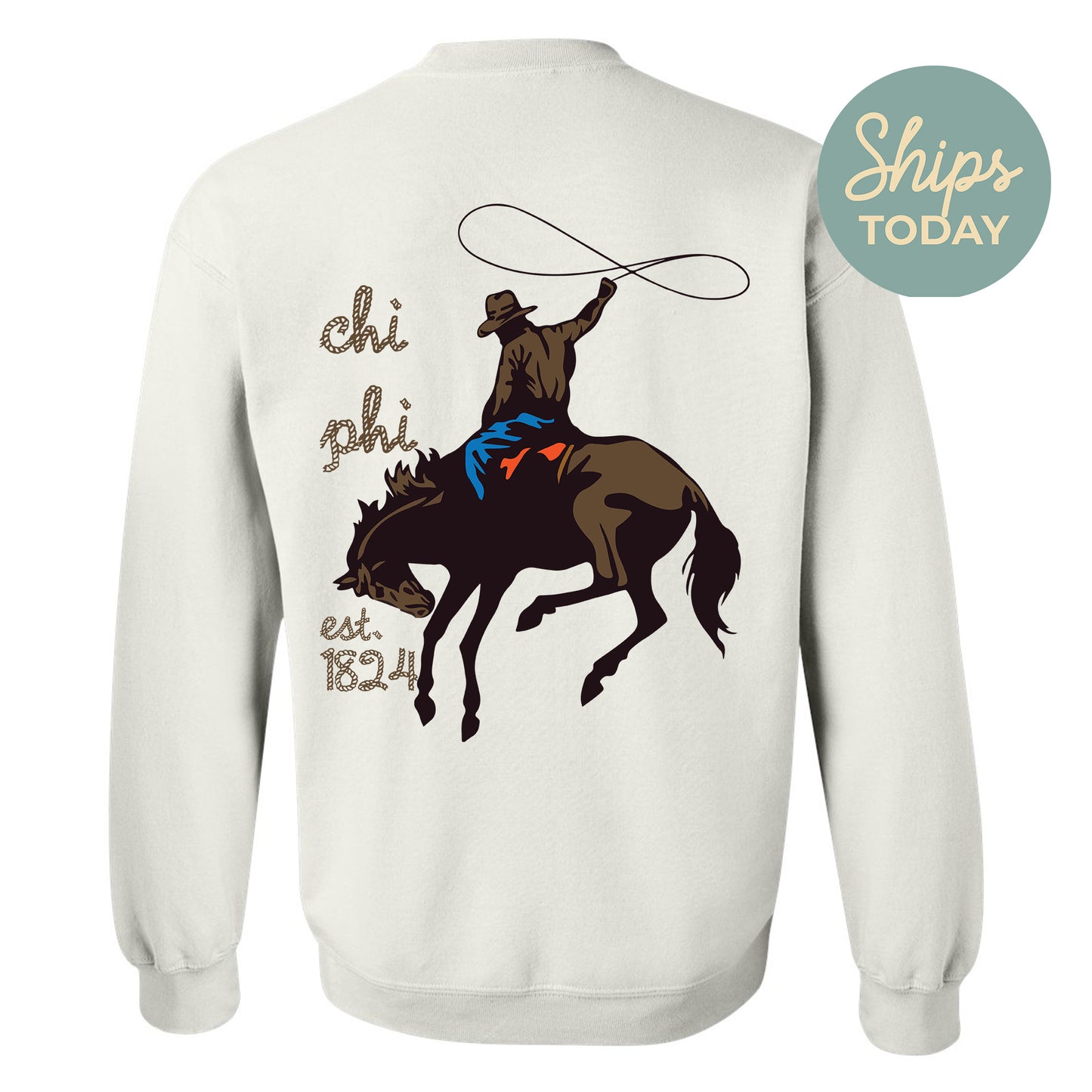 Chi Phi Cowboy Fraternity Sweatshirt _ 31185g