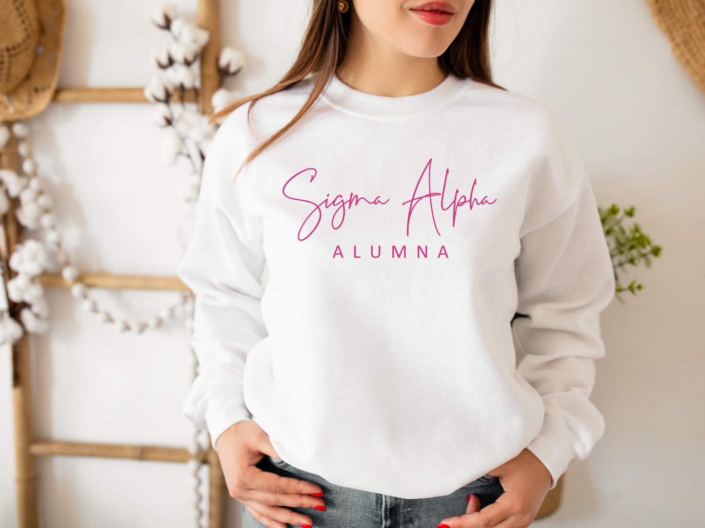 Sigma Alpha Vintage Alumna Sorority Sweatshirt _ 3506g