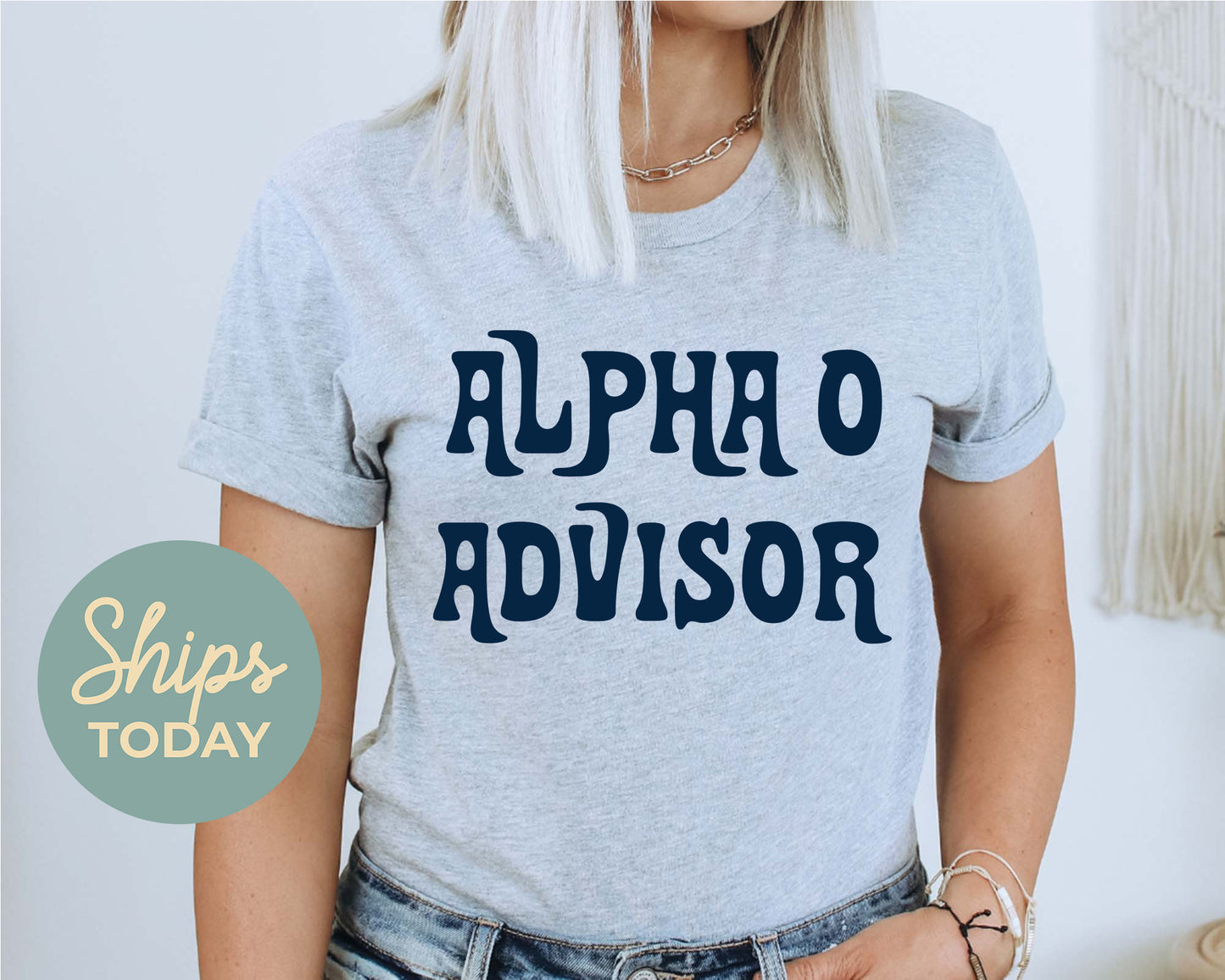 Alpha Omicron Pi Best Advisor Sorority T-shirt _ 3101g