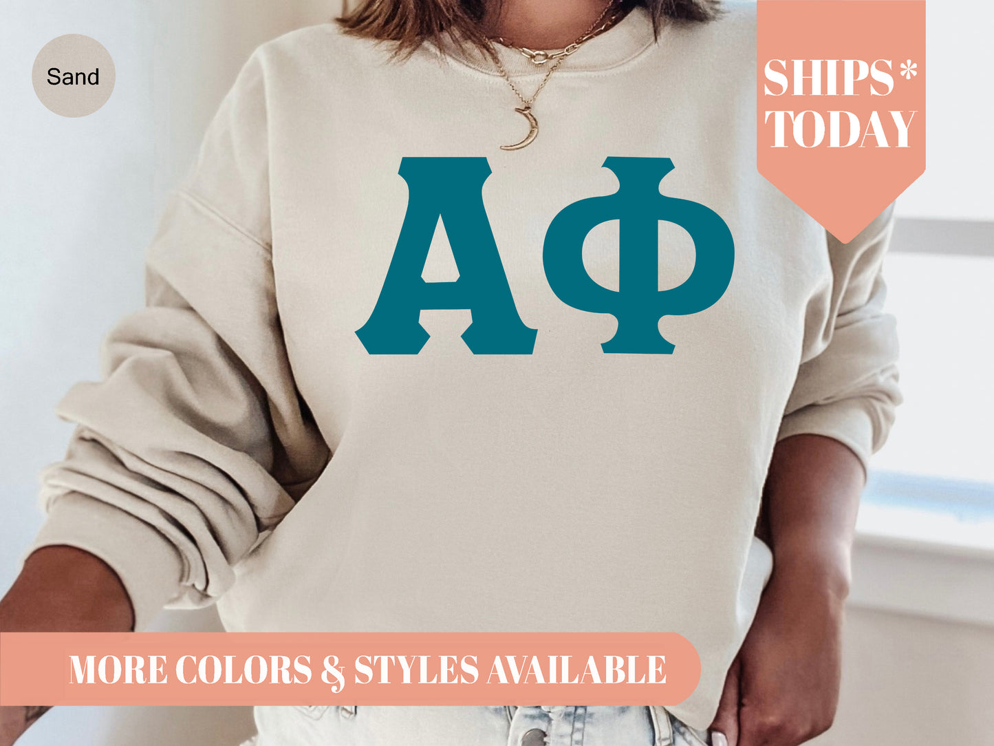 Alpha Phi Back to the Basics Sorority Sweatshirt _ 627g