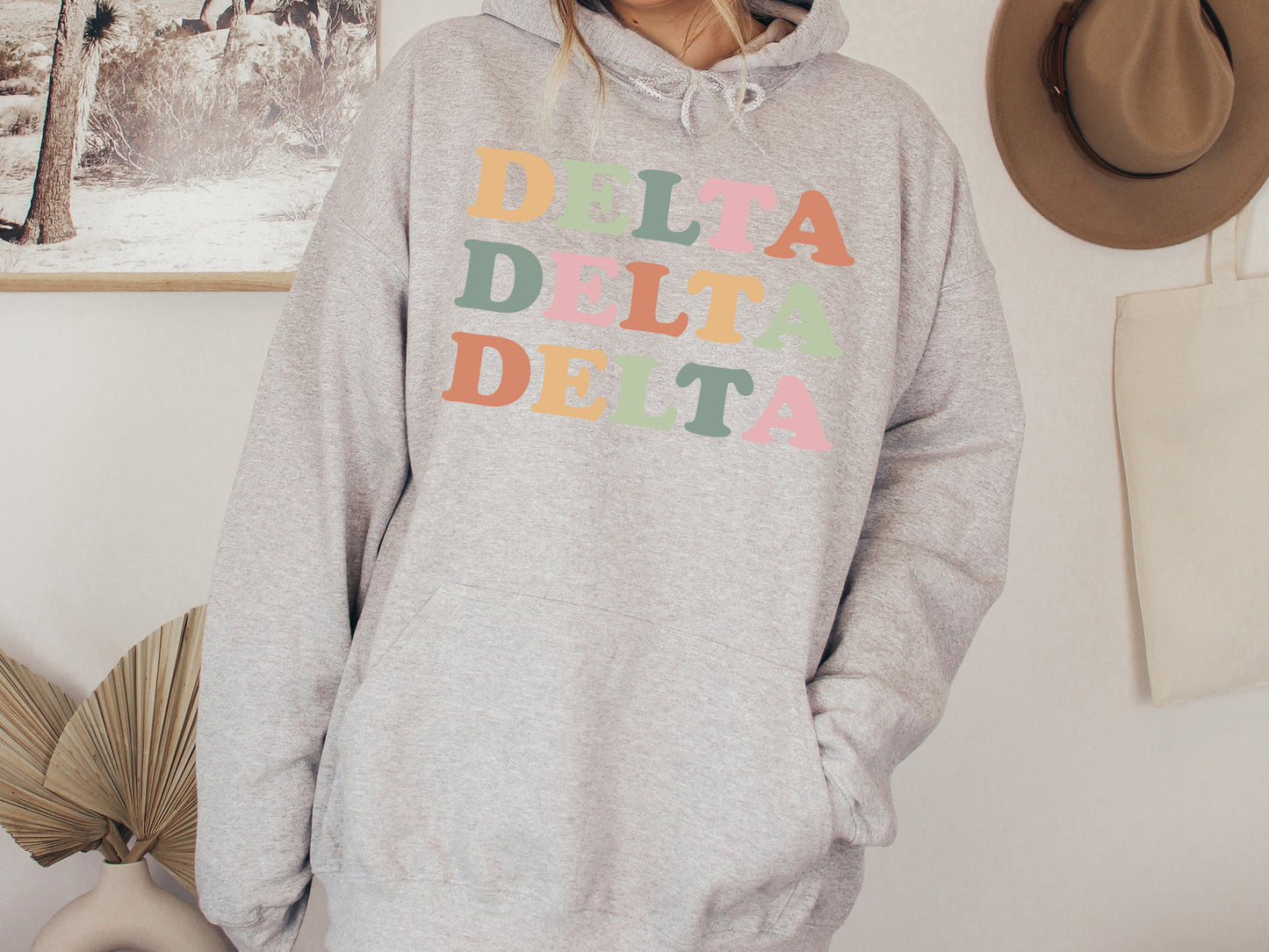 Delta Delta Delta Bright and Proud Sorority Hoodie _ 424g