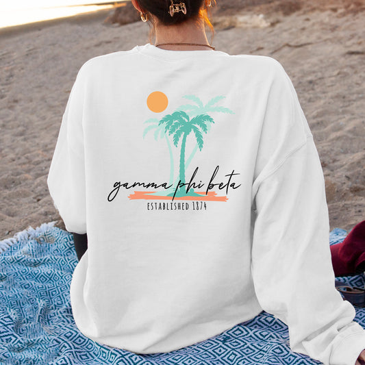 Gamma Phi Beta Island Sisterhood Sorority Sweatshirt _ 33573g