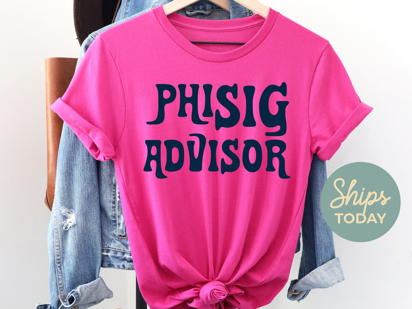 Phi Sigma Sigma Best Advisor Sorority T-shirt _ 3116g