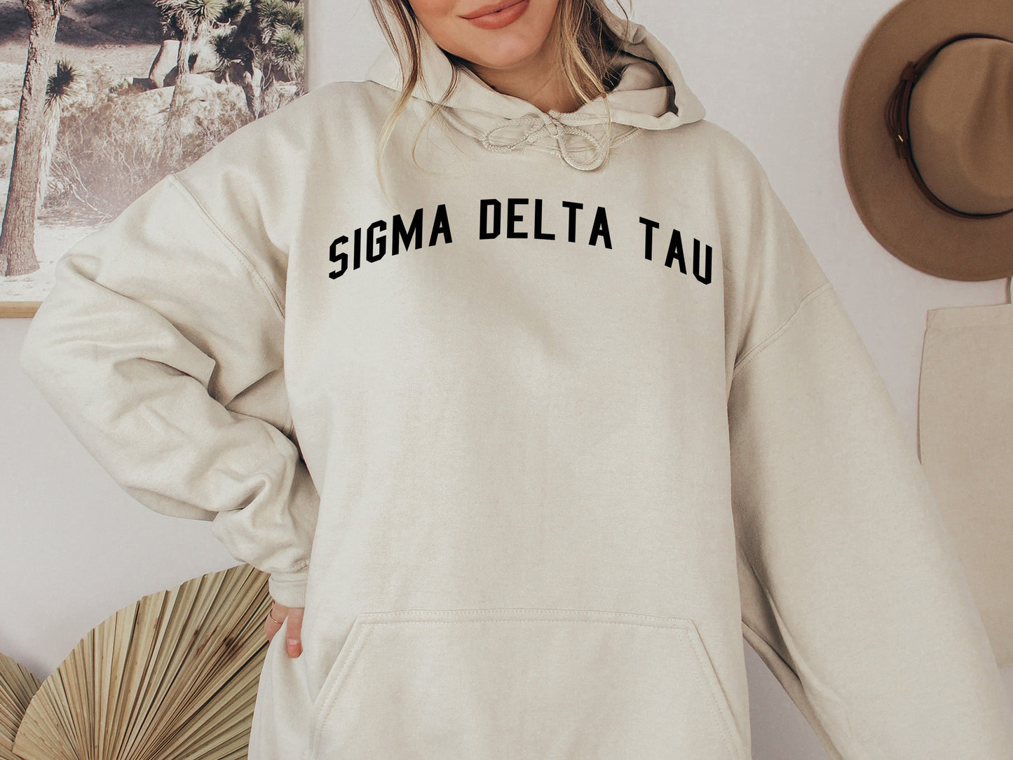 Sigma Delta Tau Just Bold Sorority Hoodie _ 2390g