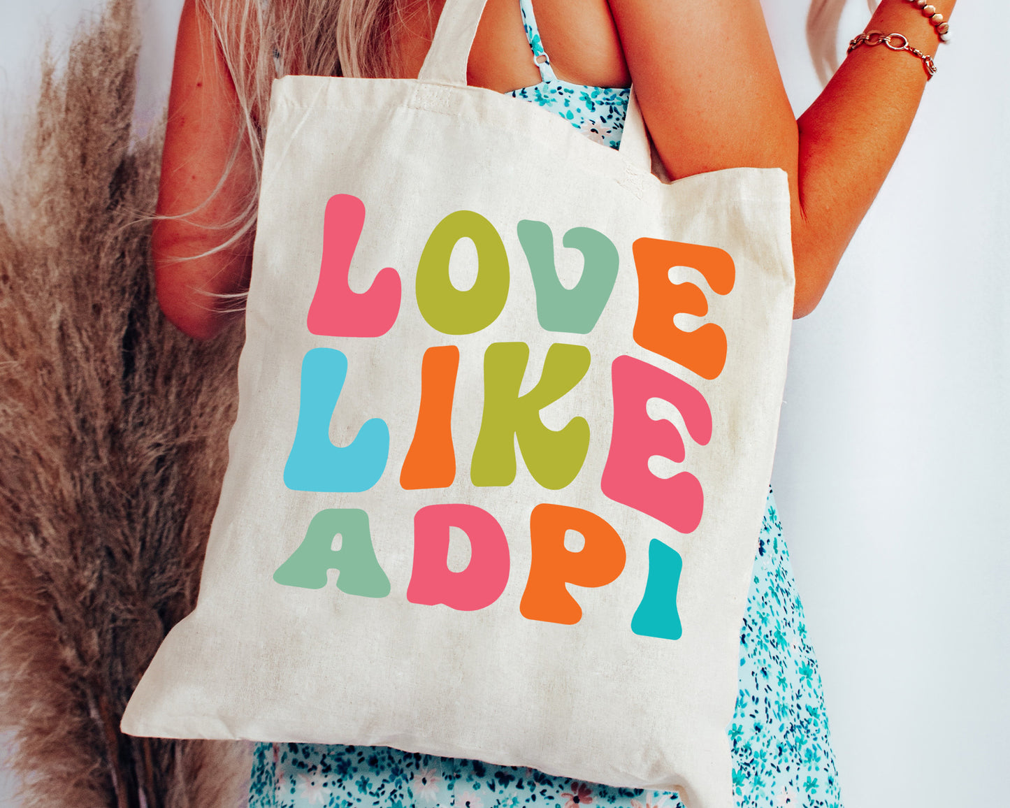 Alpha Delta Pi Love Like Sorority Tote Bag _ 34335g