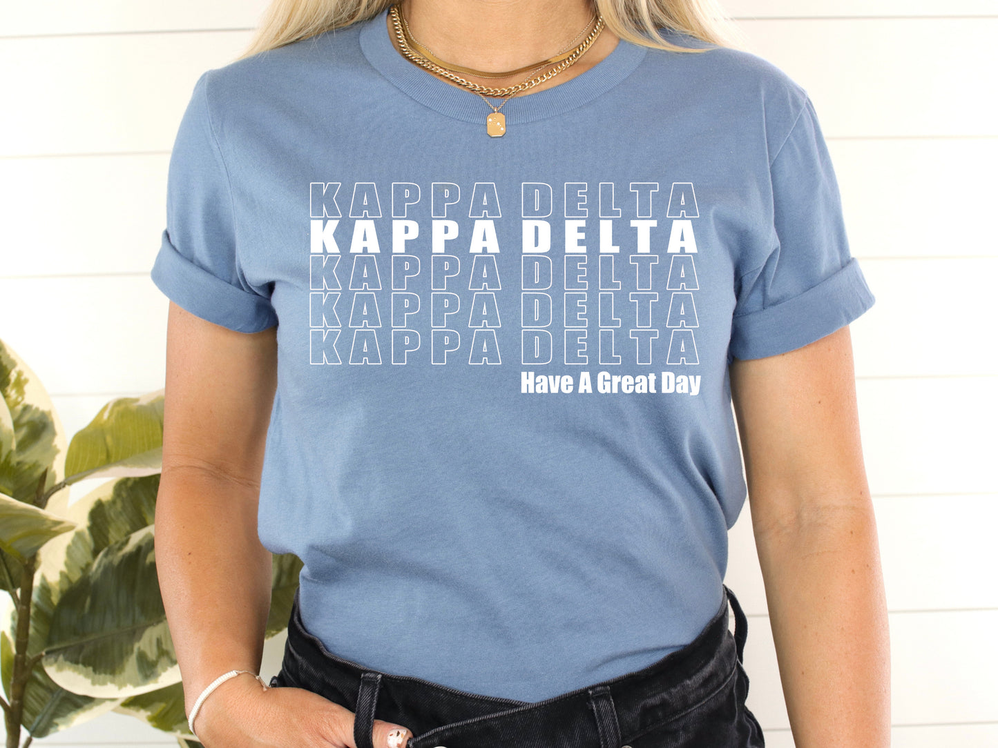 Kappa Delta Have a Great Day Sorority T-shirt _ 2124g
