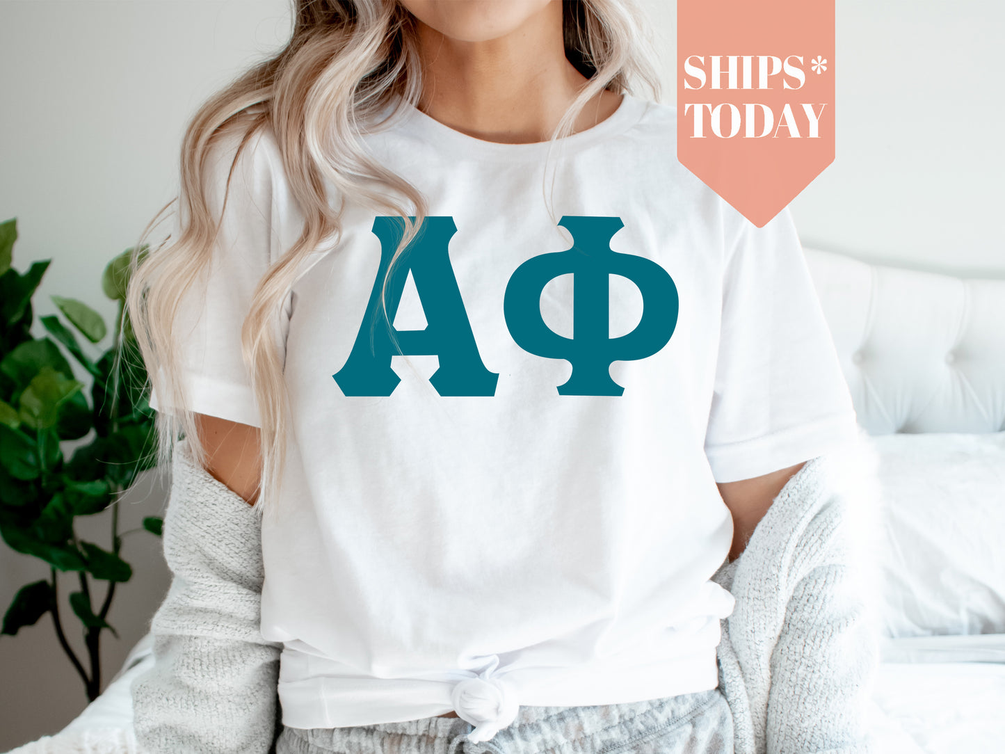 Alpha Phi Back to the Basics Sorority T-shirt _ 627g