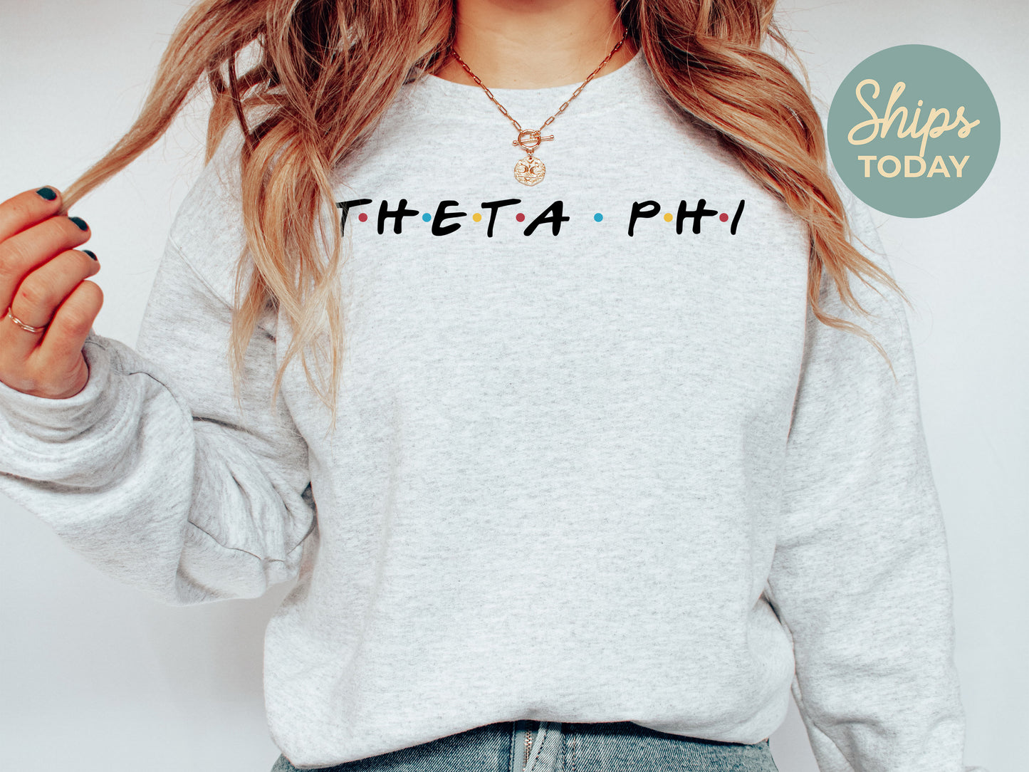 Theta Phi Alpha Friends Frenzy Sorority Sweatshirt _ 30670g