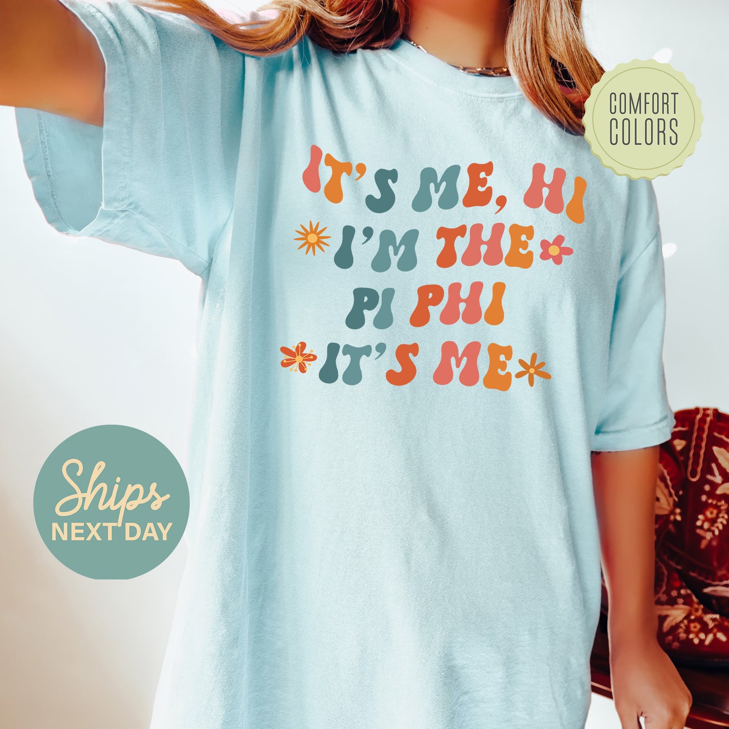 Pi Beta Phi Style Comfort Colors Sorority T-shirt _ 36011g